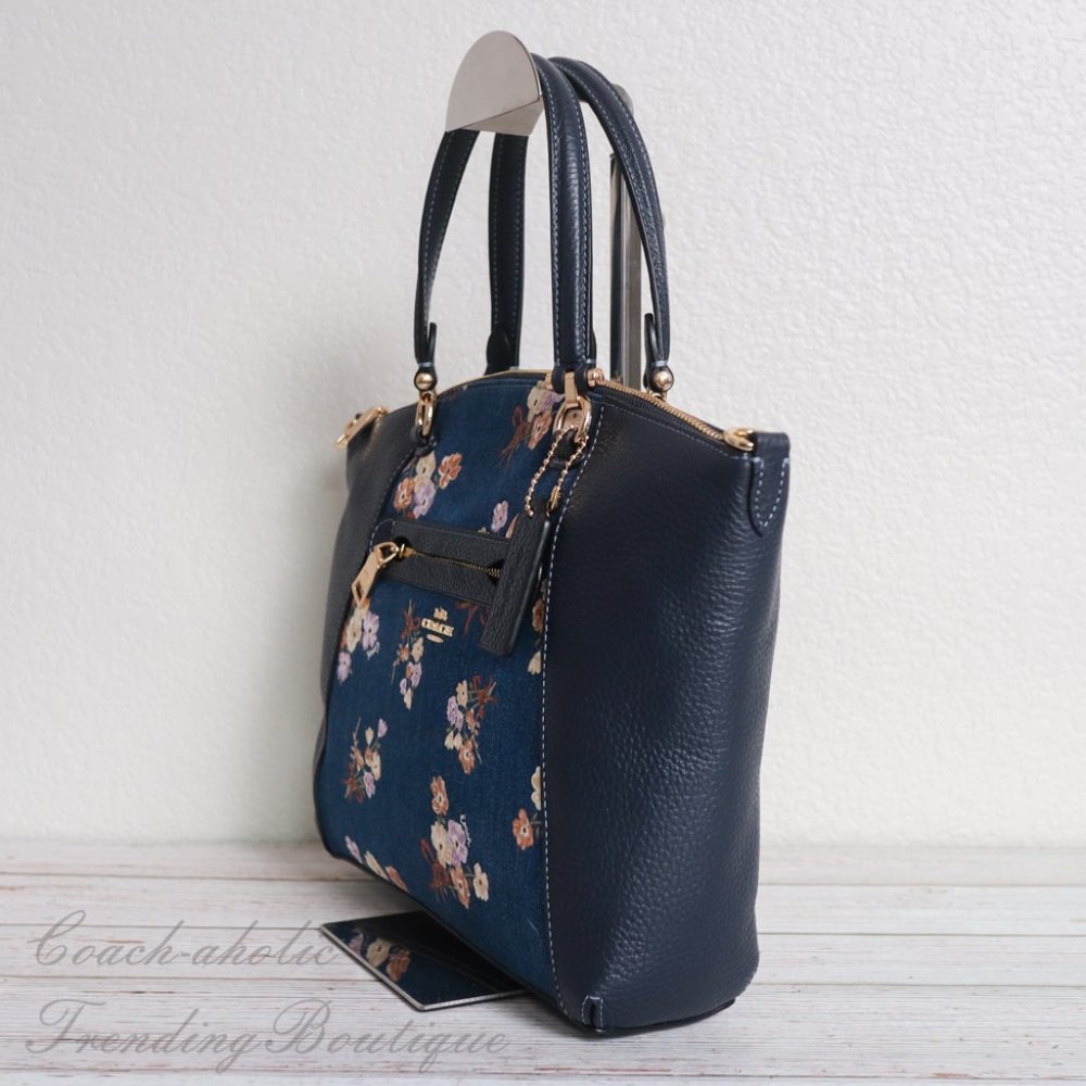 NWT Coach 91045 Prairie Satchel with Floral Print - Picture 7 of 15